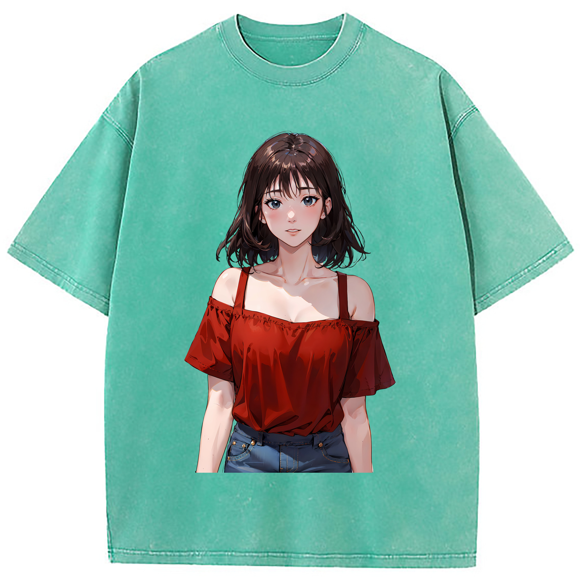 （画像用） SLAM DUNK／スラムダンク 綿100% ヴィンテージ風 半袖Tシャツ（フロントプリント）